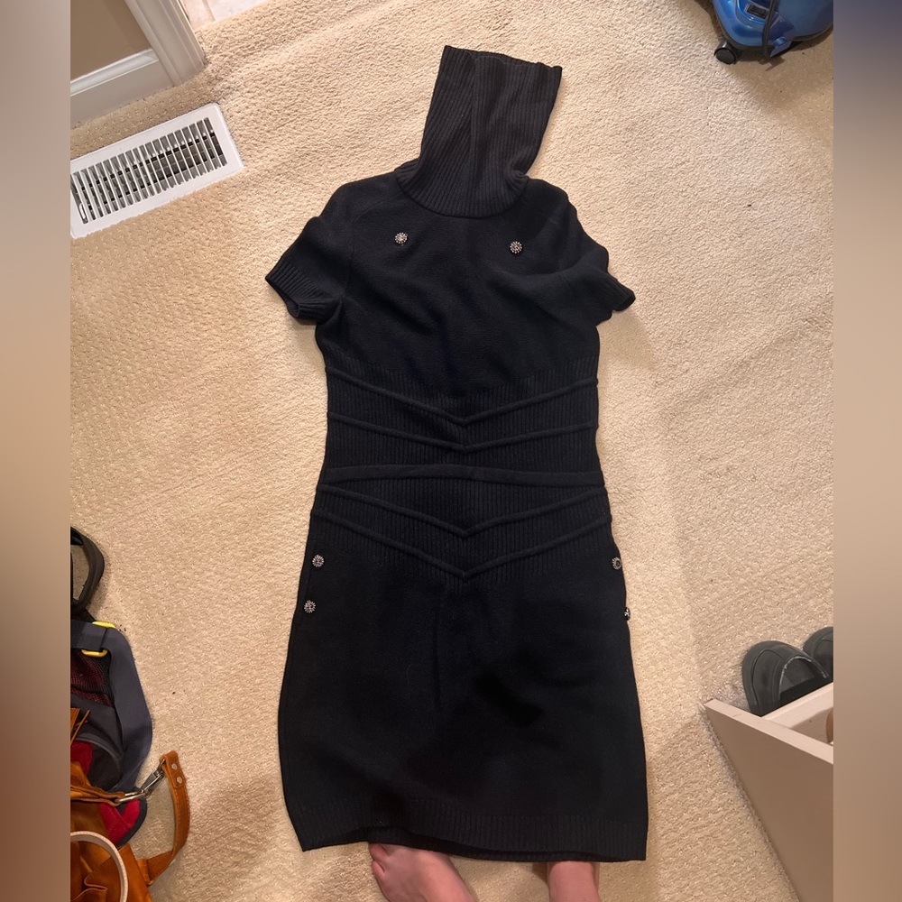 Chanel sweater dress: 
Size 42